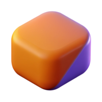 magnificent iconic Abstract shape with rounded corners and solid color. Clean lines. with Scalable Design. png