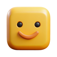 joyful sumptuous A smiling square with rounded corners. Clean lines, flat color. Minimal design with Scalable Design. elite png