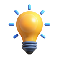 glorious exceptional A stylized lightbulb icon. Clean lines, flat color, with Scalable Design. png