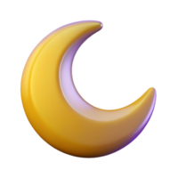 vibrant avant-garde Crescent moon badge, minimal design. Single-weight stroke, flat color, with Scalable Design. artisan png