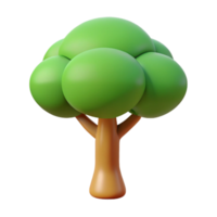 bold radiant A stylized tree with a circular canopy and straight trunk. Minimal design, flat color. with Scalable Design. professional png