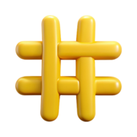 extraordinary unparalleled Clean lines, symmetrical hashtag symbol. Flat yellow, with Scalable Design. png