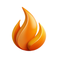 impressive dramatic gothic Abstract logo of a flame with crisp edges. Flat color, minimal, with Scalable Design. high quality png