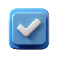 acclaimed creative Checkmark icon in a square box. Minimal design, crisp edges with Scalable Design. genuine png