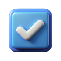 majestic surreal Checkmark icon in a square box. Minimal design, crisp edges with Scalable Design. handcrafted png