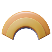 romantic breathtaking Semi-circle pattern, crisp edges, symmetrical, flat color with Scalable Design. premium png