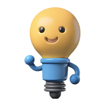 buitengewoon retro gloeilamp karakter met een gemakkelijk gloeidraad. knapperig randen, vlak kleur, minimaal met schaalbaar ontwerp. ambachtelijk png