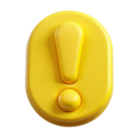 iconic art deco Clean lines, single-weight stroke exclamation mark. Flat yellow with Scalable Design. authentic png