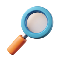 inspired classic Minimal, flat color design of a magnifying glass. Sharp edges, single-weight stroke with Scalable Design. exclusive png