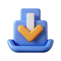 dreamy enchanting Symmetrical, minimal download icon. Single-weight stroke, flat color with Scalable Design. crisp png