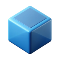 elegant minimalist Geometric cube with clean lines and a flat color. Scalable design, crisp edges with Scalable Design. high quality png