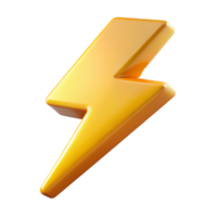 dreamy enchanting Abstract, scalable lightning bolt. Clean lines, flat color with Scalable Design. authentic png