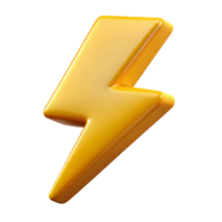 vibrant bold elegant Stylized lightning bolt character. Clean lines, flat color, with Scalable Design. high quality png