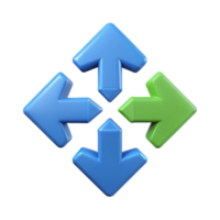 whimsical magnificent A symmetrical arrangement of arrows pointing outwards. Flat color with Scalable Design. professional png