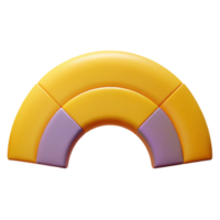 tranquil mesmerizing Semi-circle pattern, crisp edges, symmetrical, flat color with Scalable Design. elite png