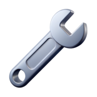 serene renaissance Technical illustration of a wrench. Clean lines, minimal, crisp edges with Scalable Design. refined png