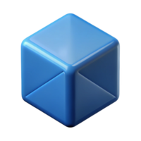 dynamic dazzling Geometric cube with clean lines and a flat color. Scalable design, crisp edges with Scalable Design. museum quality png