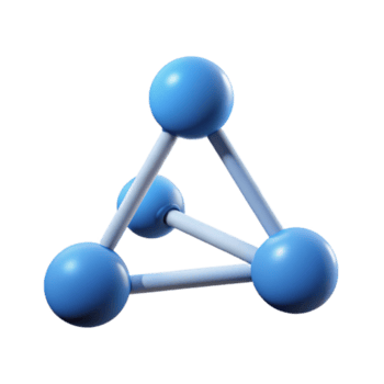 voortreffelijk tijdloos drie verbonden dots vormen een driehoek. minimaal, enkel gewicht hartinfarct, met schaalbaar ontwerp. png