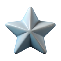 harmonioso esplêndido minimalista abstrato Estrela forma, fresco arestas, peso único acidente vascular encefálico com escalável Projeto. 4k png