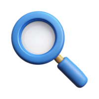 radiant whimsical contemporary Magnifying glass icon with a circular lens. Clean lines, minimal design with Scalable Design. handcrafted png