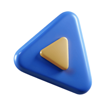 armonioso deslumbrante jugar botón icono en un triángulo forma. escalable, peso único ataque, mínimo con escalable diseño. museo calidad png