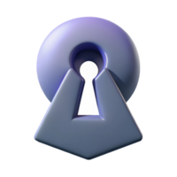 serene inspired Abstract keyhole shape. Clean lines, scalable, symmetrical with Scalable Design. png