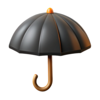 unforgettable vintage Minimalist umbrella icon with crisp edges and a flat black color. with Scalable Design. studio quality png