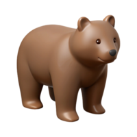 breathtaking whimsical futuristic Silhouette of a standing bear. Clean lines, flat brown color, minimal design with Scalable Design. gallery standard png