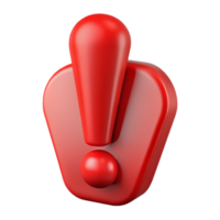 harmonious exquisite Crisp edges define a scalable exclamation mark in scarlet. Clean lines with Scalable Design. studio quality png