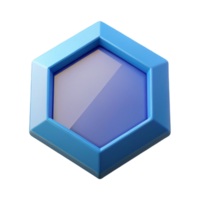 tranquil captivating Geometric hexagon. Clean lines, flat color, crisp edges with Scalable Design. masterfully captured png