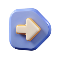 intense hypnotic Arrow badge pointing right, single-weight stroke. Minimal, clean lines, flat color with Scalable Design. 4K png