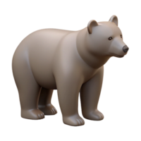 dramatic artistic Silhouette of a standing bear. Clean lines, flat color, with Scalable Design. crisp png