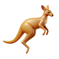 radiant timeless Flat color silhouette of a jumping kangaroo. Clean lines, with Scalable Design. png