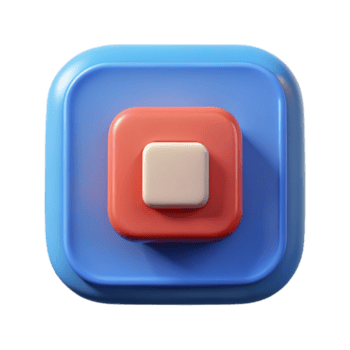 Eterno orgânico Pare botão ícone dentro uma quadrado forma. fresco arestas, sólido cores, com escalável Projeto. museu qualidade png