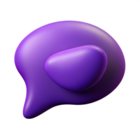 sought-after minimalist Scalable abstract shape resembling a speech bubble, flat purple with Scalable Design. original png