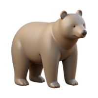 exquisite classic Silhouette of a standing bear. Clean lines, flat color, with Scalable Design. high quality png