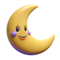 immaculate playful artistic Smiling crescent moon character with pointed tips. Clean lines, flat color, minimal design with Scalable Design. impeccable png