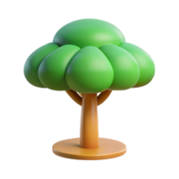 impressive bold avant-garde Flat color tree icon with circular canopy. Minimal design, clean lines. Symmetrical with Scalable Design. perfect clarity png