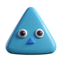 immaculate mysterious classic Rounded triangle character with a single eye. Minimal, flat color, crisp edges with Scalable Design. authentic png