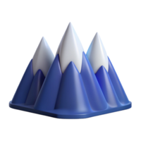 immaculate organic Minimal design of a mountain range with solid colors and clean lines with Scalable Design. handcrafted png
