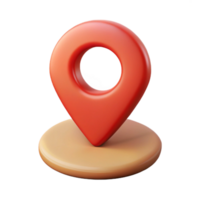 dreamy vibrant Single-weight stroke forming a stylized location pin. Crisp edges, flat color, minimal design with Scalable Design. high quality png
