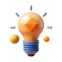 signature urban Flat color illustration of a lightbulb. Clean lines, scalable, geometric with Scalable Design. professional png