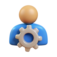 intense beautiful A simple gear character with cogs. Clean lines, minimal design, flat color with Scalable Design. gallery standard png