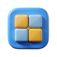 dazzling inspired Square badge divided into four equal quadrants. Geometric, flat color, crisp edges with Scalable Design. png