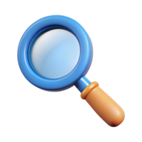 elegant acclaimed Magnifying glass with a handle. Single-weight stroke, minimal, with Scalable Design. png