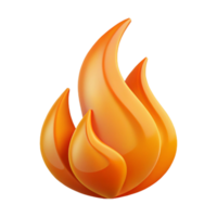 striking peaceful traditional Abstract flame with clean lines and a single-weight stroke. Flat orange color with Scalable Design. premium png