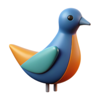 splendid whimsical elegant Symmetrical abstract bird shape, flat color, with Scalable Design. top-tier png