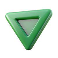exemplary geometric Minimal symmetrical triangle, single-weight stroke, clean lines, green with Scalable Design. flawless png