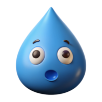 unparalleled baroque Teardrop-shaped character with a surprised expression. Crisp edges, single-weight stroke, with Scalable Design. perfect clarity png