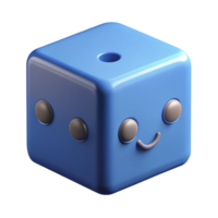 bold picturesque Cube character with a single dot for an eye. Clean lines, flat color, single-weight stroke with Scalable Design. gallery standard png